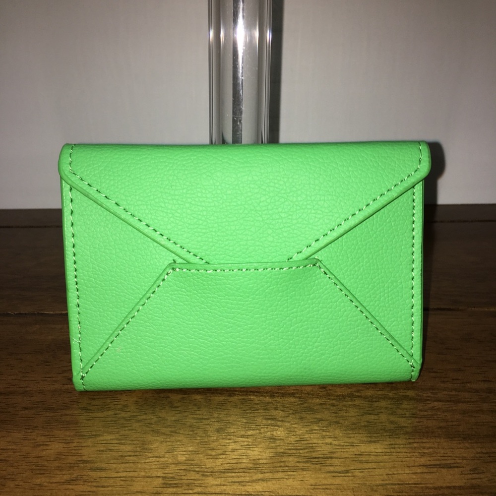 Green Faux Leather Wallet